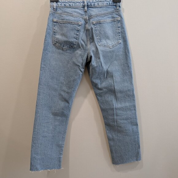 Topshop-Raw Hem Straight Leg Jeans-Size 27 - Picture 6 of 8